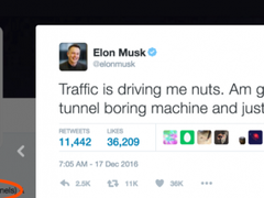 因为厌倦了堵车 Elon Musk要建地下公路