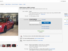 为了电影宣传也是拼命 《极盗车神》中的那台主角座驾正在ebay进