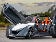 三座敞篷鸥翼门 日产电动概念车BladeGlider帅到没朋友